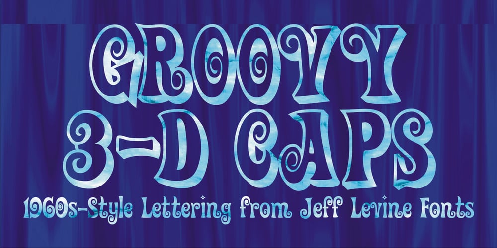 Groovy 3D Caps JNL font
