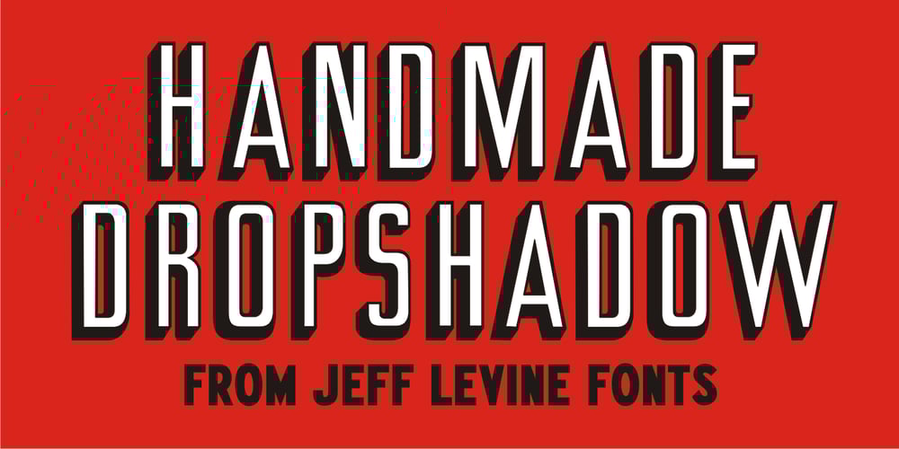 Handmade Dropshadow JNL font