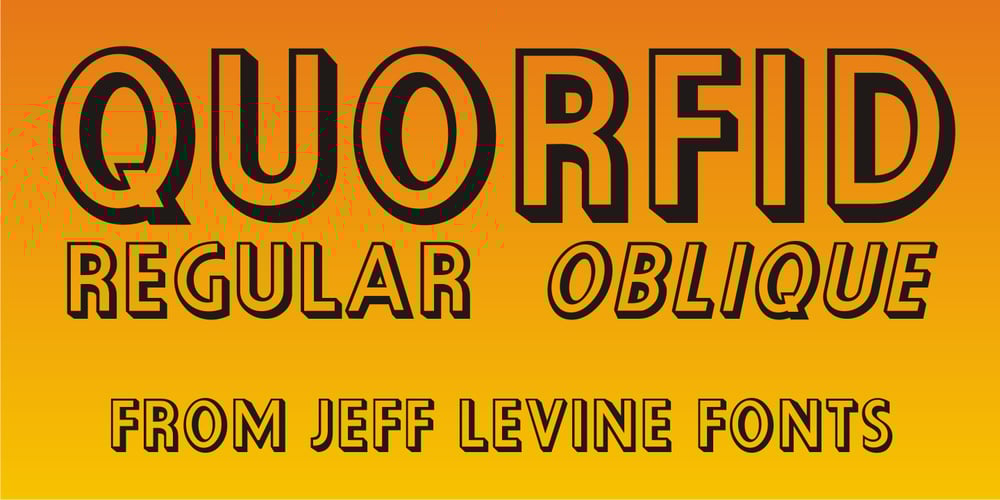 Quorfid JNL font