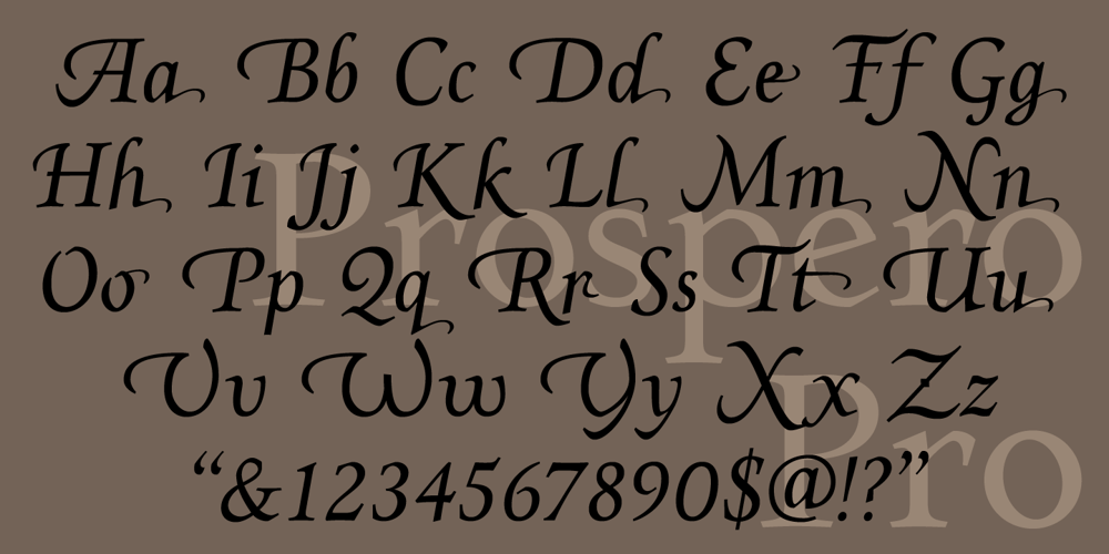 Prospero Pro font