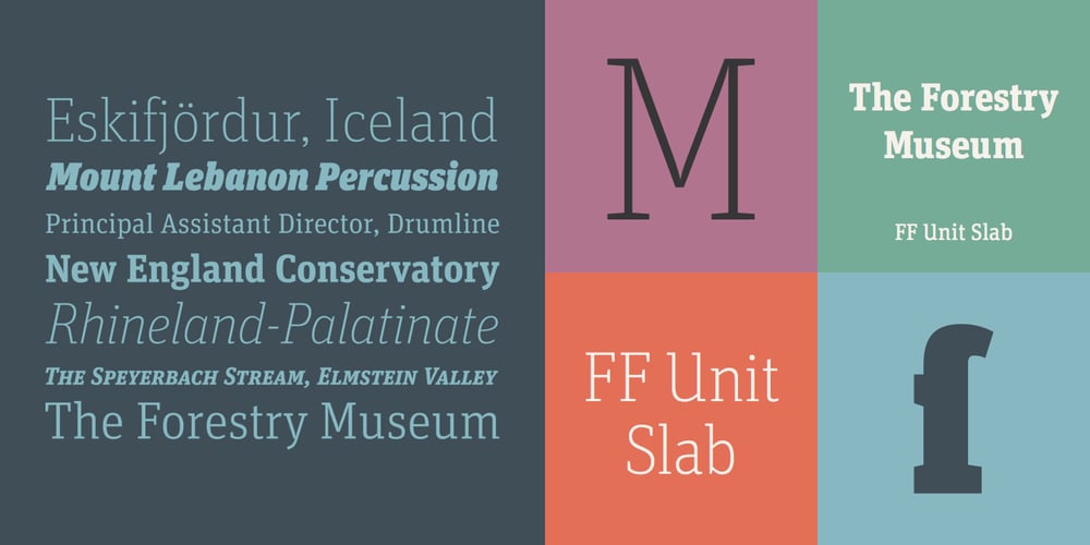 FF Unit Slab font