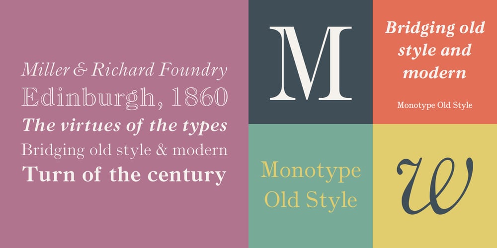 Monotype Old Style font