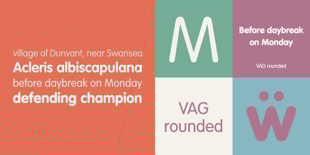 VAG Rounded font