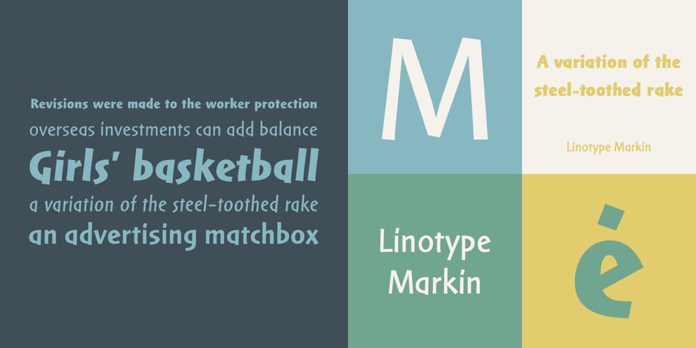 Linotype Markin font