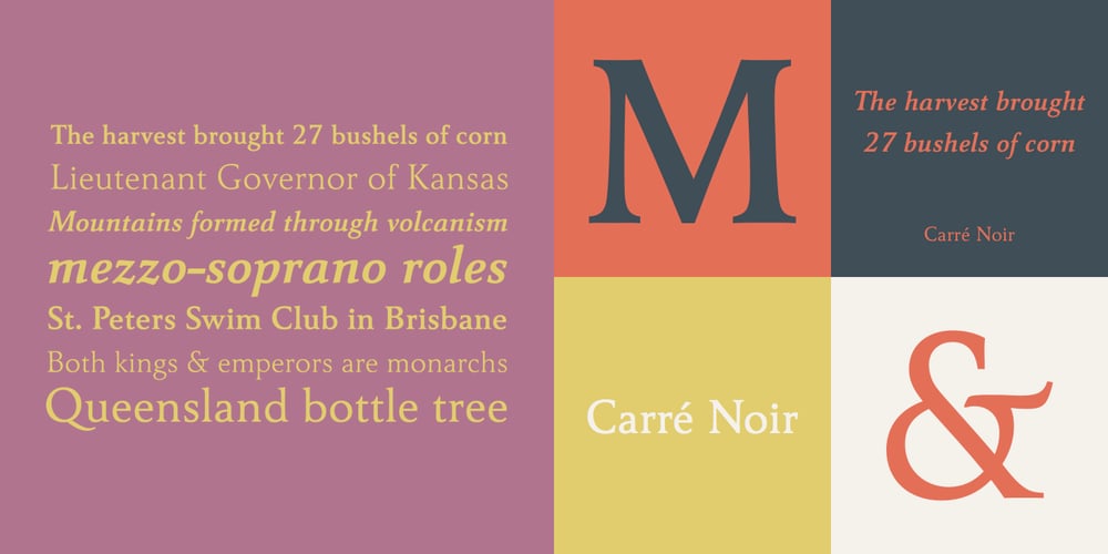 Carré Noir font