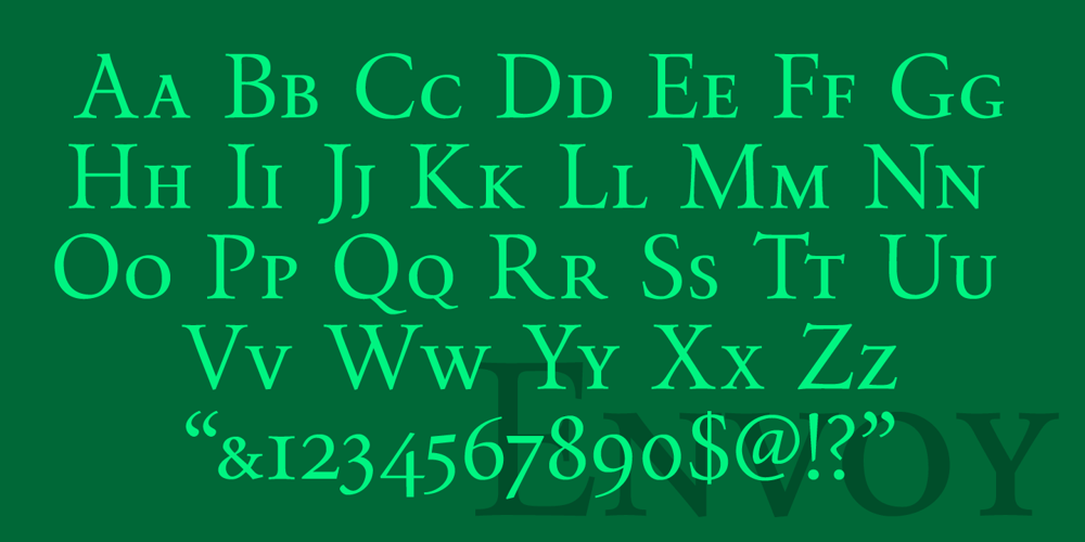 Envoy font