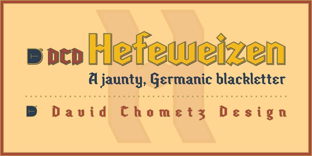 Hefeweizen font