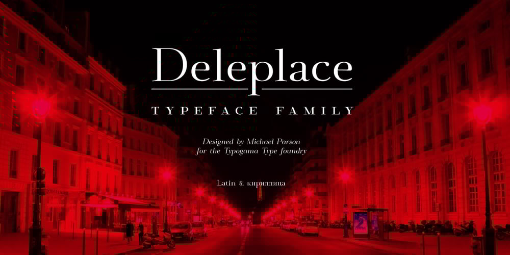 Deleplace font