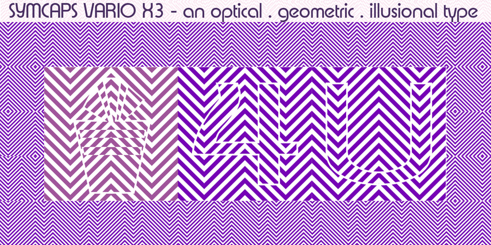 Symcaps Vario X3 font