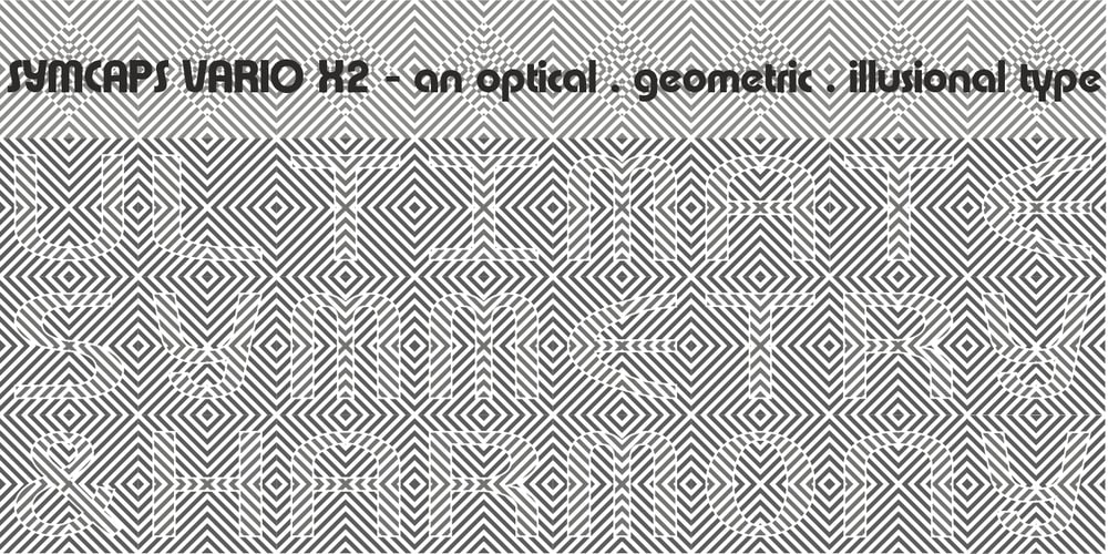 Symcaps Vario X2 font