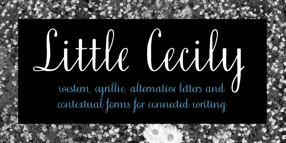 Little Cecily font