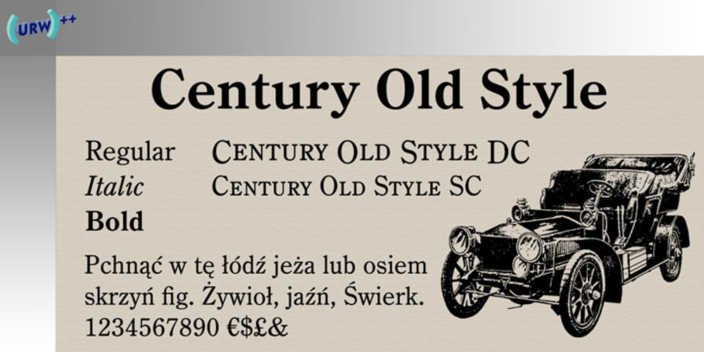 Century Old Style font