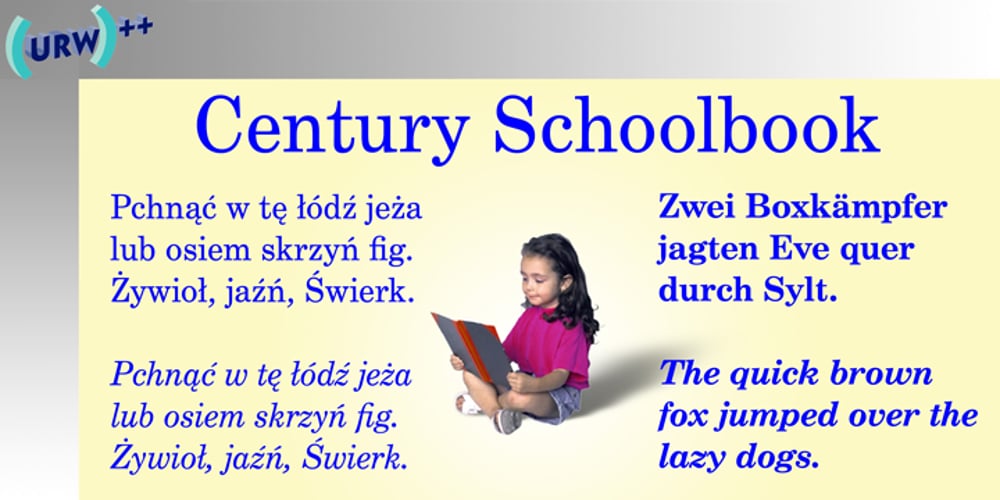 Century Schoolbook font