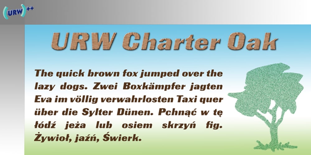 Charter Oak font