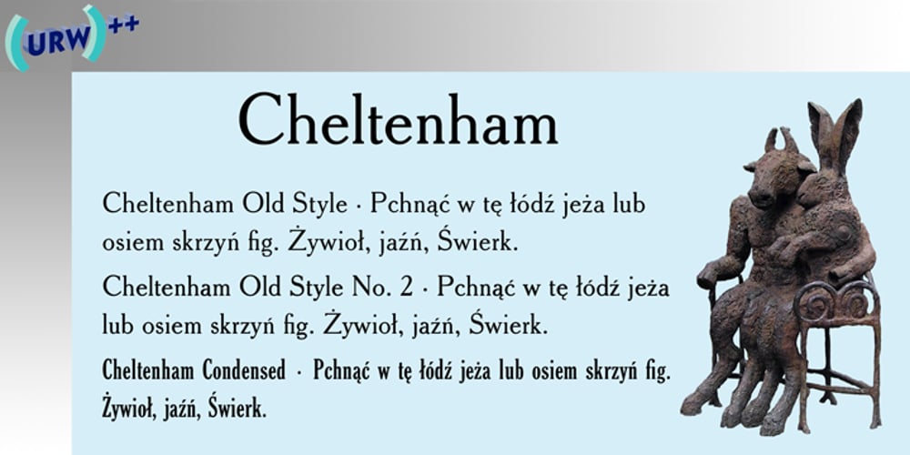 Cheltenham font