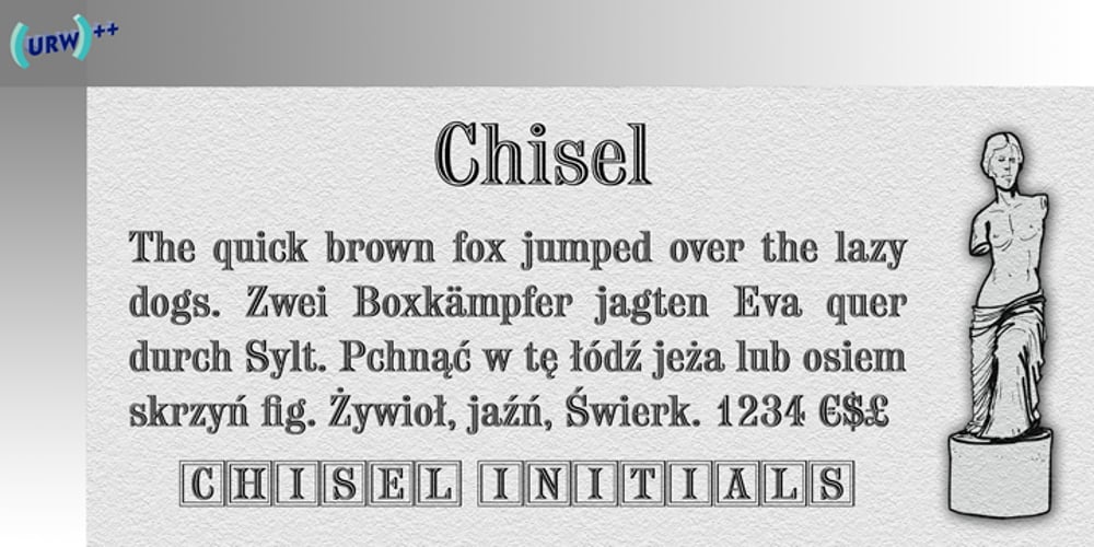 Chisel font