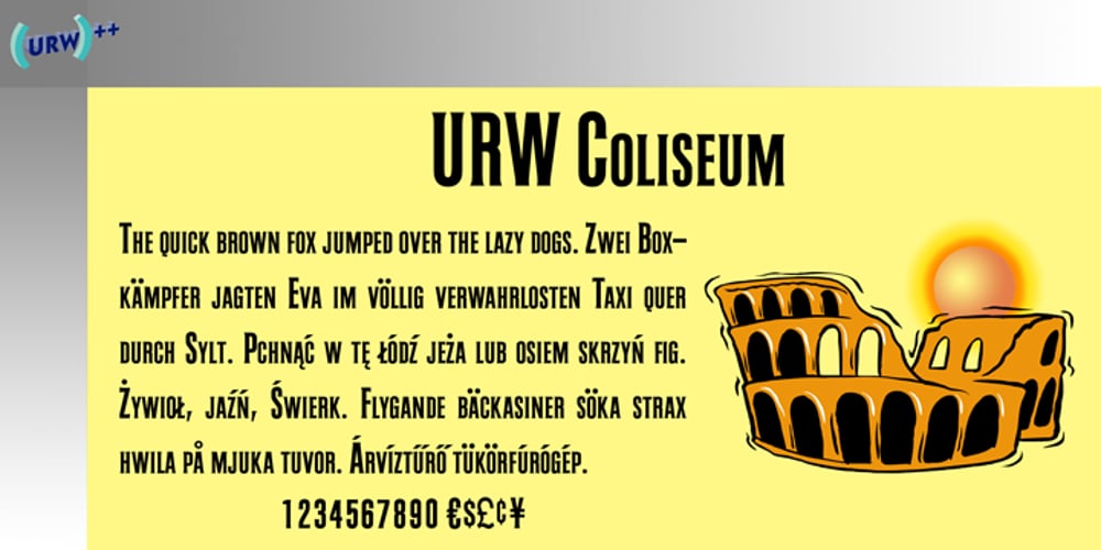 Coliseum font