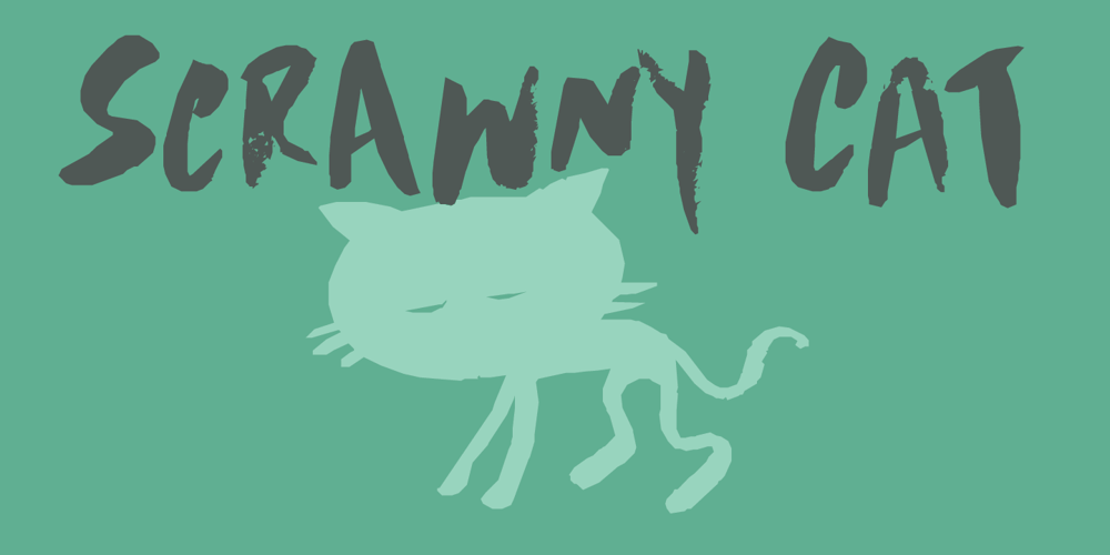 Scrawny Cat font