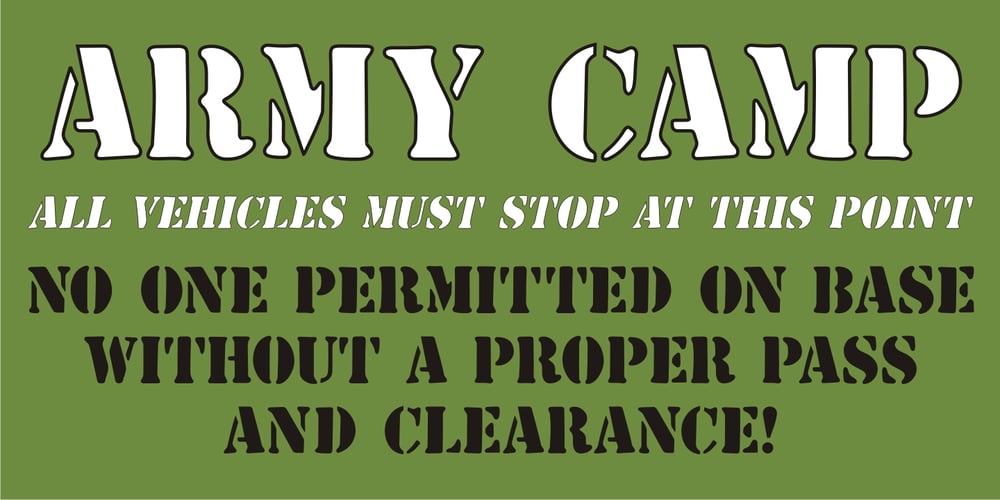 Common Stencil JNL font