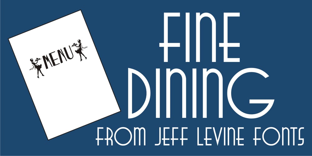 Fine Dining JNL font