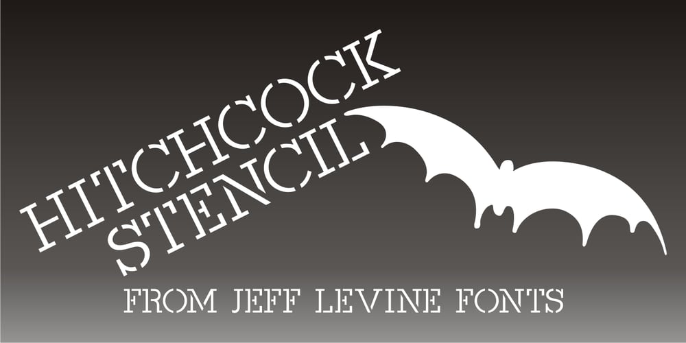 Hitchcock Stencil JNL font