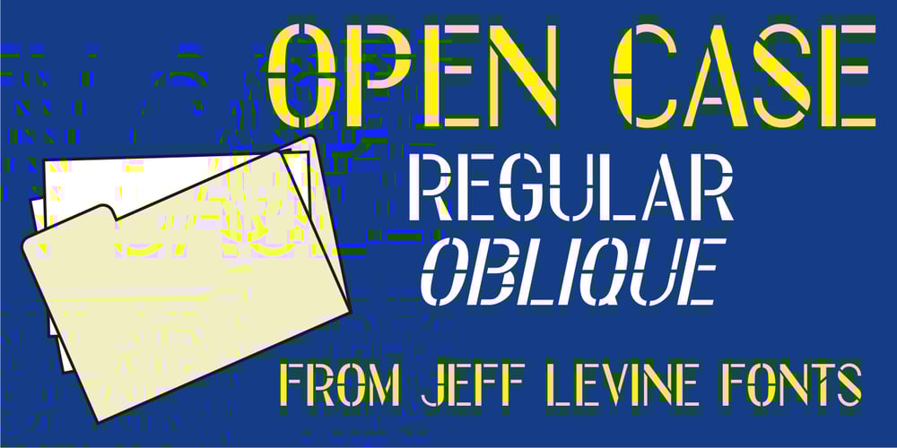 Open Case JNL font