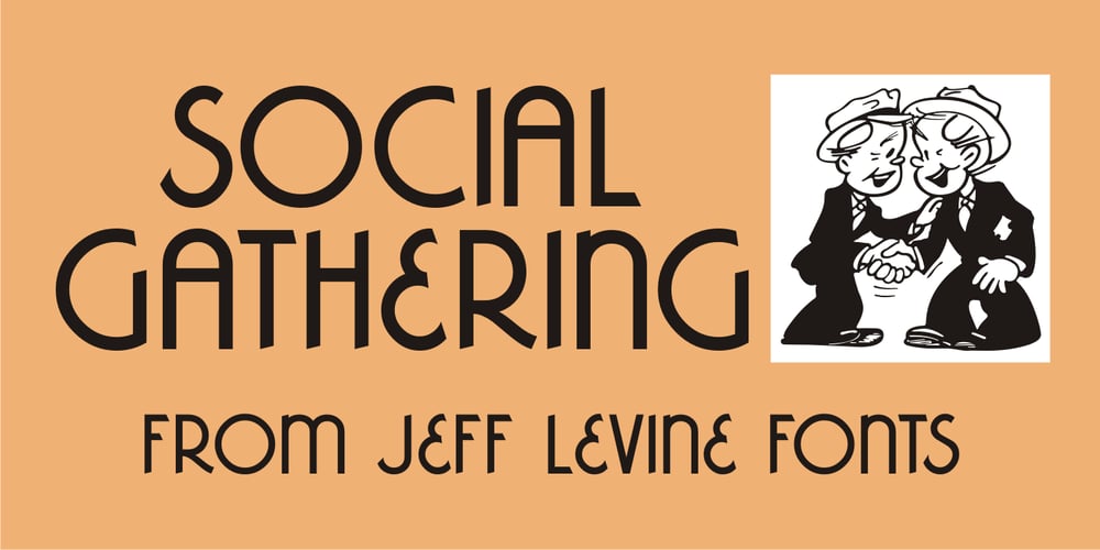 Social Gathering JNL font