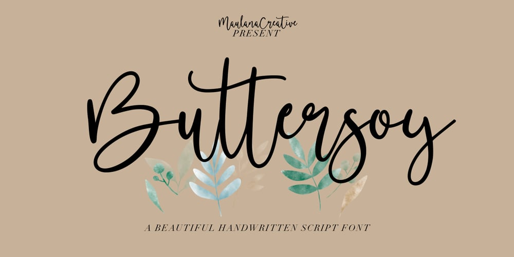 Buttersoy font