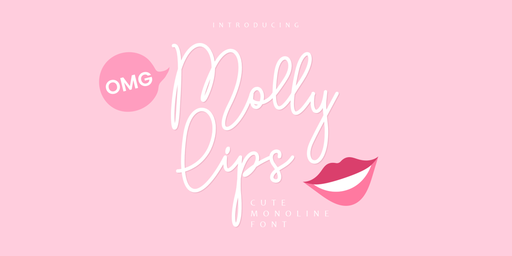 Molly Lips font