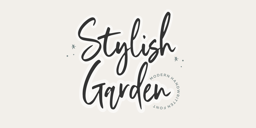 Stylish Garden font