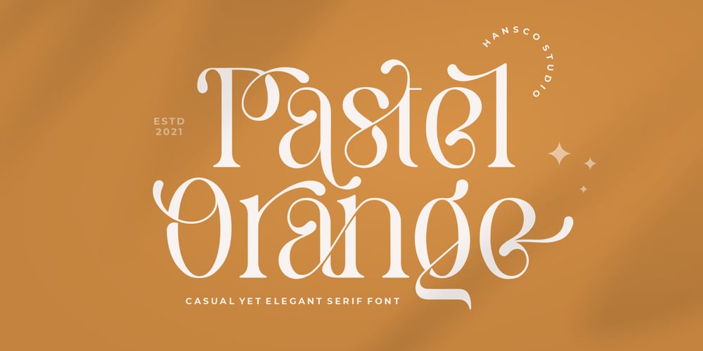 Pastel Orange font