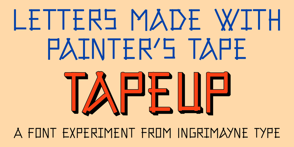 Tape Up font