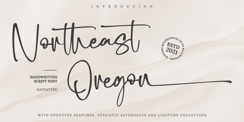 Northeast Oregon font