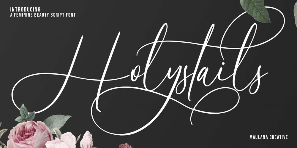 Holystails font