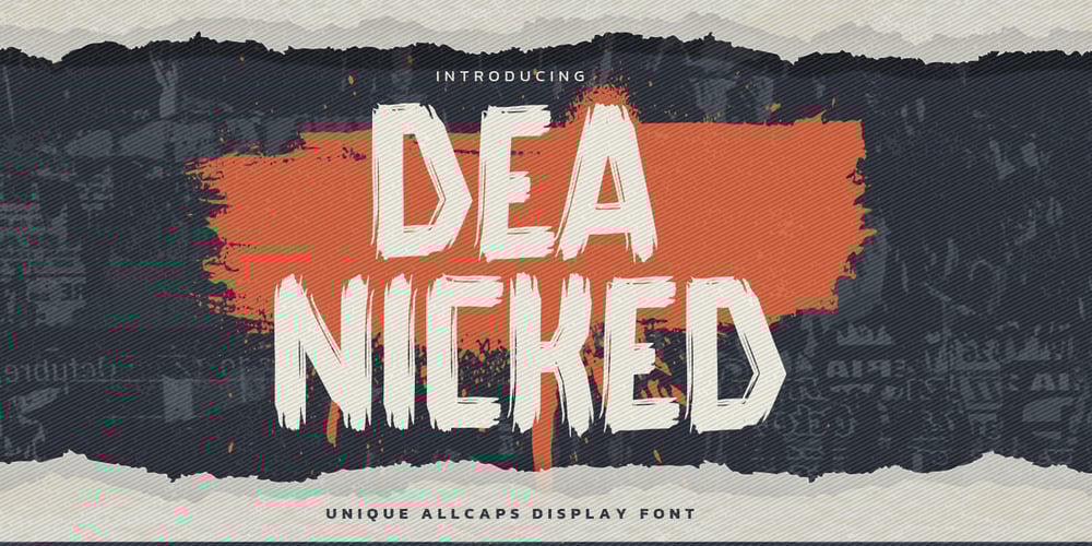 Deanicked font