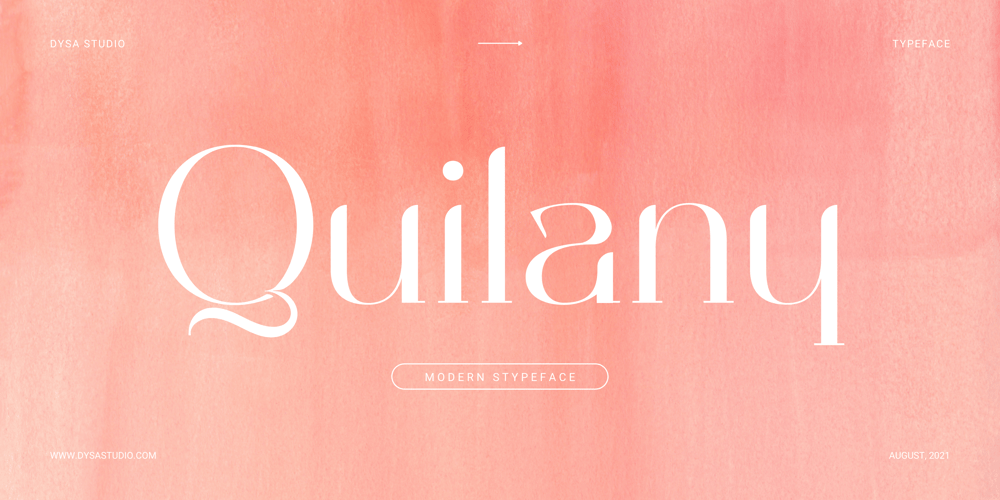 Quilany font
