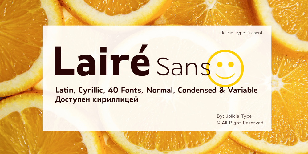 Laire Sans font