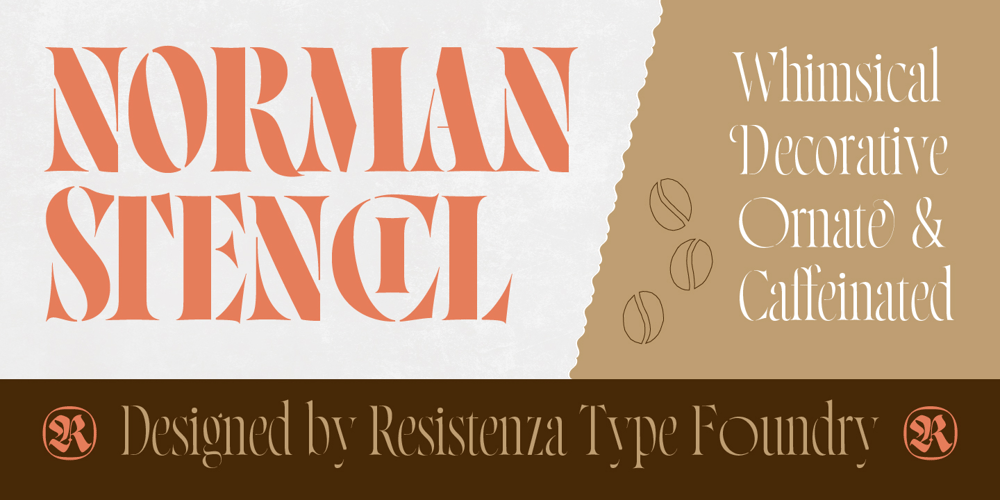 Norman Stencil font