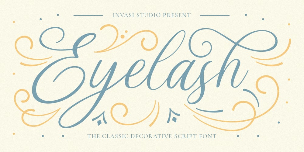 Eyelash font