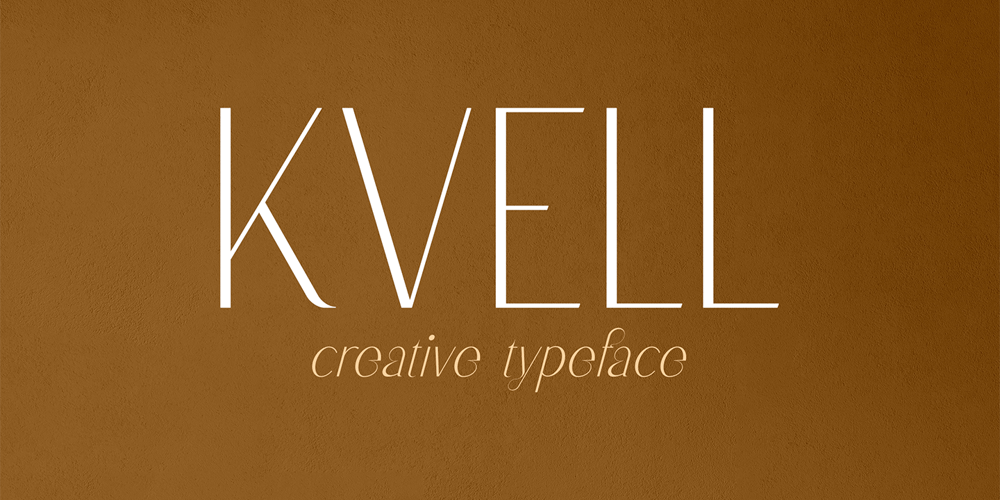 Kvell font