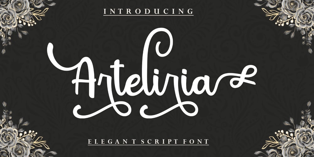 Arteliria Script font