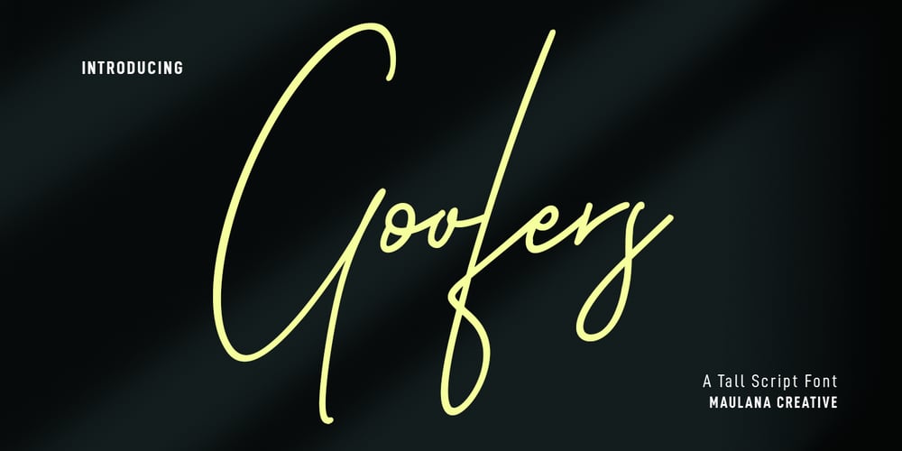 Goofers font