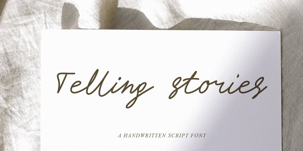 Telling Stories font