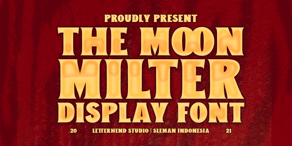 The Moon Milter font