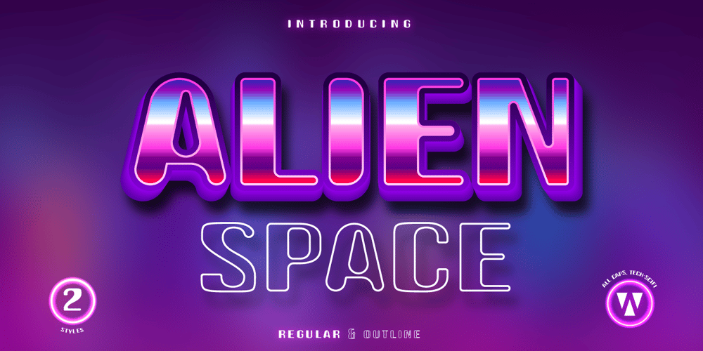 Alien Space font