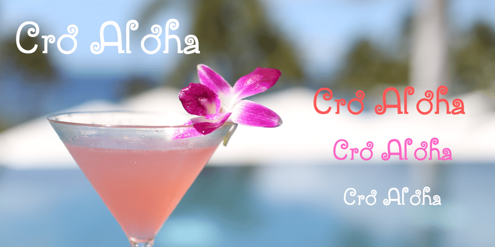 Cro Aloha font