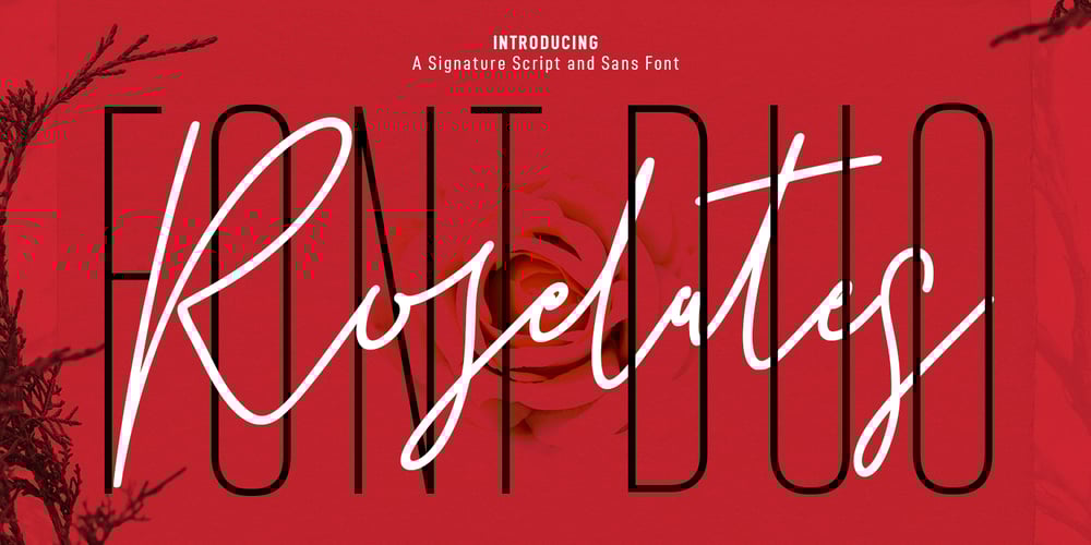 Roselates font