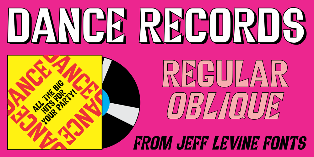 Dance Records JNL font