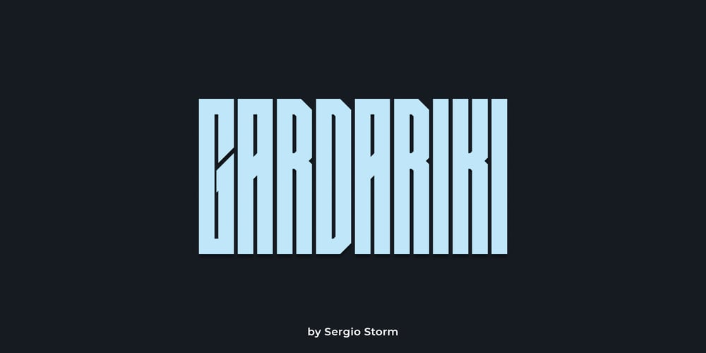Gardariki font
