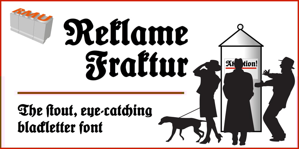 Reklamefraktur font